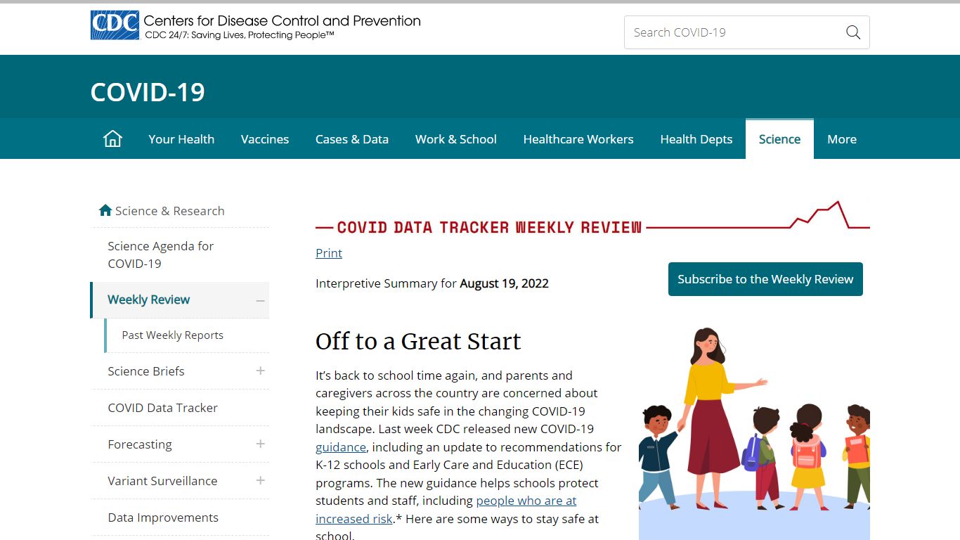COVID Data Tracker Weekly Review | CDC